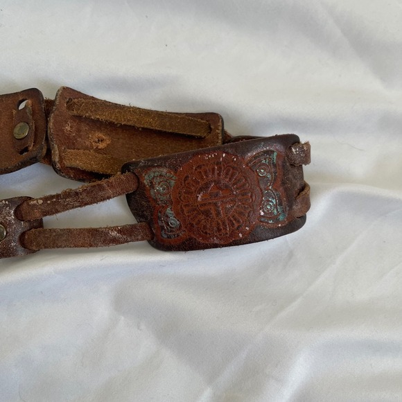 Vintage‎ Fossil Genuine Leather Foil Woven Belt main image 10